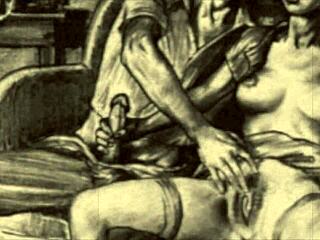 Hot erotic illustrations from the good old days