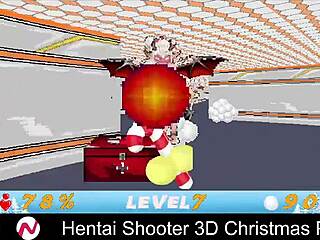 let's play hentai shooter at the christmas party with big tits