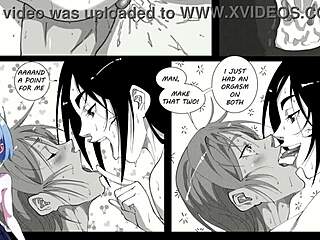Cartoon porn with big boobed women and futa exchange in a fun night out