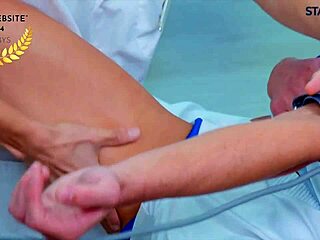 creamy twink gets a sensual massage with blowjob and masturbation