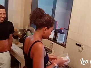 Na Cozinha Onde Começou Toda A Putaria Com Myllena Rios Brunette Ebony Pornstar Black Holiday Cum Lesbian African