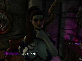 Redhead Scarlet’s spell casting accident in Skyrim adult video