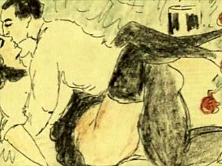 Erotic art from the past and from an artist who is no longer alive