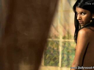 Hey, this brunette indian girl strips and teases you nude