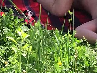 I can’t believe my boss drilled me, young 18+ secretary, right outdoors!