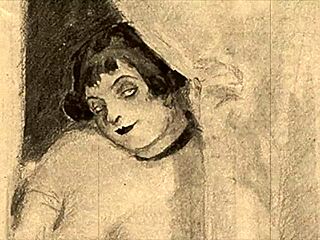 i found these vintage erotic drawings from old anime cartoons