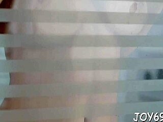 Solo girl with small tits gets rough pleasure from dildo