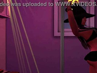 jozie dark teases in halloween costume on sims 4 😈