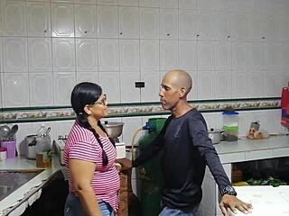 My husband's friend fucks me until I squirt