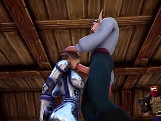Cartoon porn parody of Warcraft with hot ass fucking scene