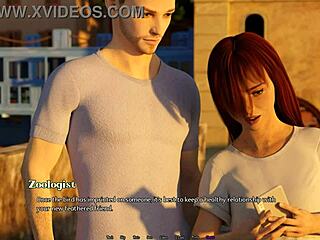 3D cartoon date with shy sexy girl in Matrix Hearts