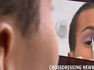 i love crossdressing like a sissy slut with lipstick stockings and lingerie