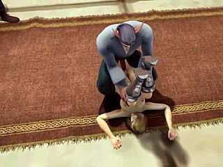 Cartoon porn parody of Warcraft with hot ass fucking scene