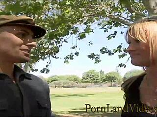 Why can't you watch your blonde slut wife sucking big cock and fucking a stranger, husband?