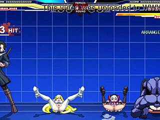 Kuromaru Battles Arcana Heart in Wild Hentai Cumshot Action