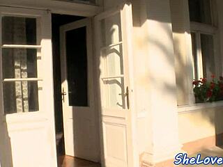 Bigtits babe gets doggystyled and double penetrated, insane! 😲