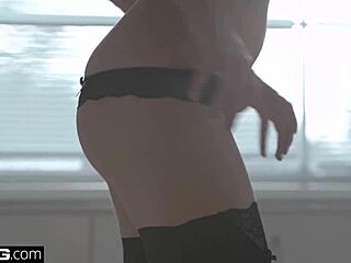 Naughty Chelsy Sun begs for double penetration from stepbrother and best friend in lingerie.