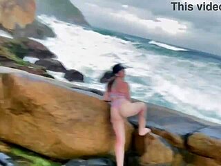 Latina Babe Fucks Cock Publicly On Trail