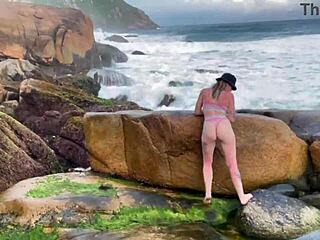 Latina Babe Fucks Cock Publicly On Trail