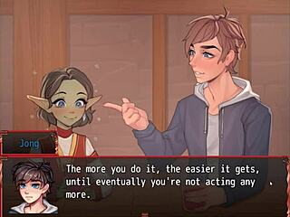 Harem in another world: Goblin Princess' first kiss scene