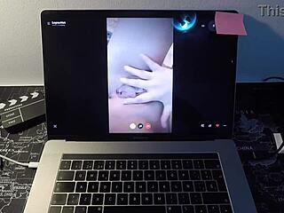Hot Spanish webcam star gives blowjob and fucks fan