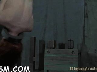 coarse brunette babe gets wild with toys and blowjob