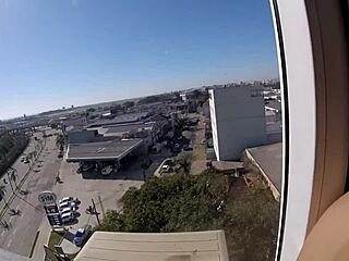 Sarada Naked At Hotel Window Voyeur Creampie