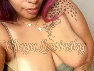 Calling All Titty Lovers To Admire Young 18+ Ebony Slut's Big Ass And Natural Tits In Solo Tattoo Session!