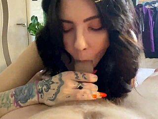 Young couple enjoys rough sex with deepthroat and big cock