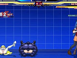 Kuromaru Battles Arcana Heart in Wild Hentai Cumshot Action