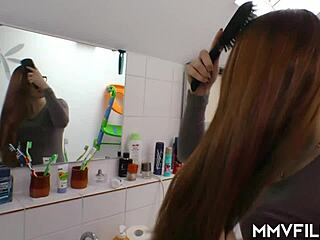 Tattooed bitch in glasses bangs her neighbour hard