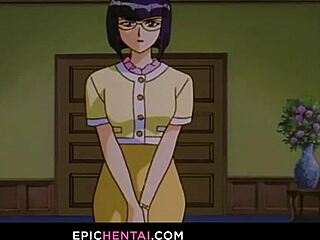 mahoko loses virginity in hentai with big tits and wet pussy