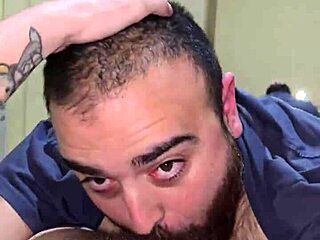 I perform a facial with a hairy, amateur daddy after a liquid lunch