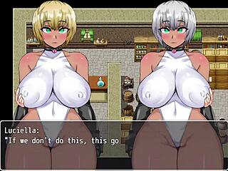 My friends tease the pervert grabbing their big tits while I work