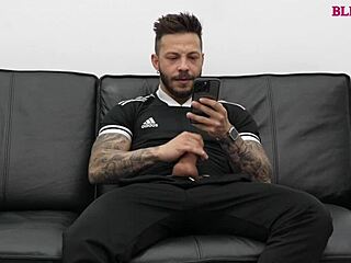 Straight friend catches me jerking off and decides to join me in the act