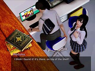 Brunette College Babe In Homemade Anime Action