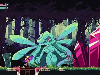 Hentai game with huge tits and interracial sex