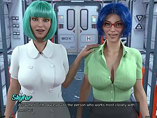 Hot indian milf in curvy outfit gets naked in stranded in space 4 game