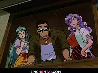 mahoko loses virginity in hentai with big tits and wet pussy