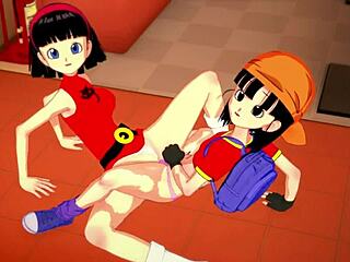 Mom teaches sex with a fantasy twist in Dragon Ball themed anime