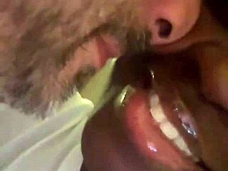 Ebony goddess in intense interracial 69 and ass worship