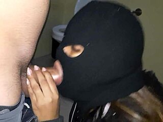 Bandida sucks a monster cock deepthroat in outdoor captivity!