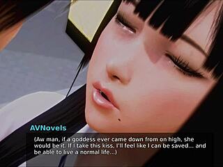 Brunette College Babe In Homemade Anime Action