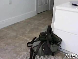 Small boobed girl gets her first taste of hardcore sex