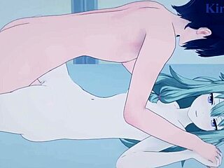 Kusanagi Nene and Akiyama Mizuki in Wild Hentai Creampie Scene