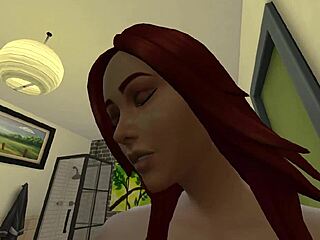 3D adult video of hot bathroom scene with deep throat blowjob and ass fuck in The Sims 4