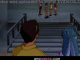 Mahoko’s first sexual experience in anime form with big tits and muff diving