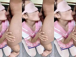 Chinese babe with big tits awaits your touch