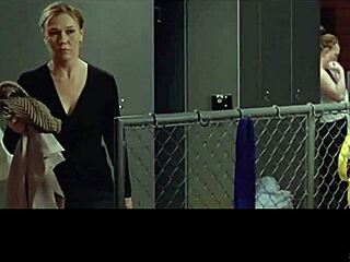 Outi Mäenpää and Ria Kataja in black dress, 2007