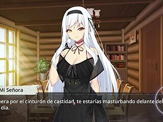 la bruja endures intense sexual prison in anime hentai game.